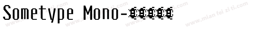 Sometype Mono字体转换